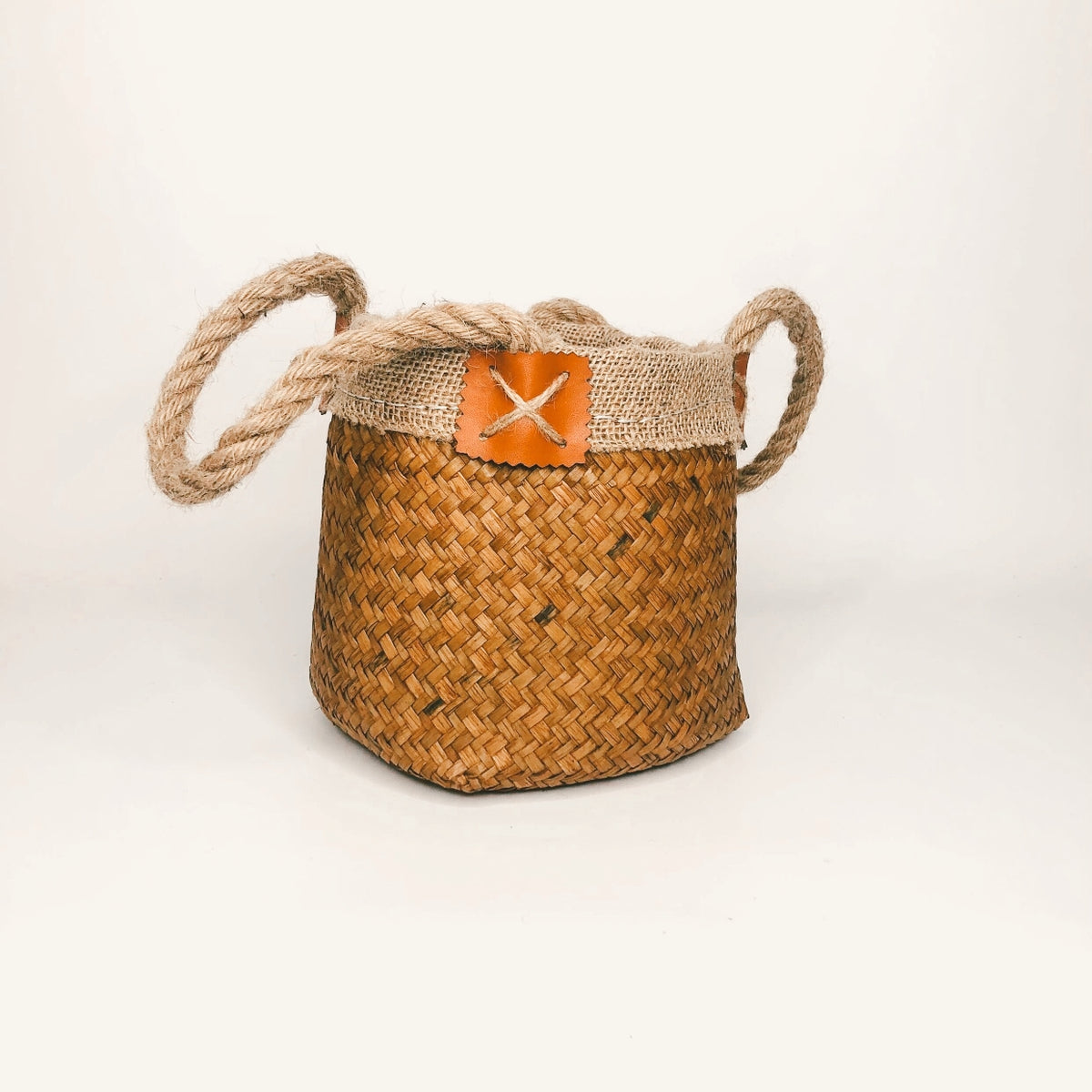 Handmade Seagrass Craft Flower Basket Decor