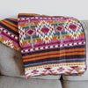 Southwest Alpaca Queen Blanket – Amethyst Reversible