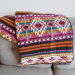 Southwest Alpaca Queen Blanket – Amethyst Reversible