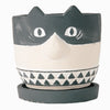 Animal Cement Planter Calico Cat