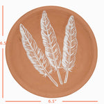 Feather Terracotta Trinket Tray