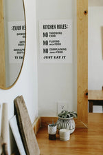 Letterpress Kitchen rules