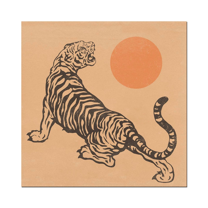 Tiger and Sun Print