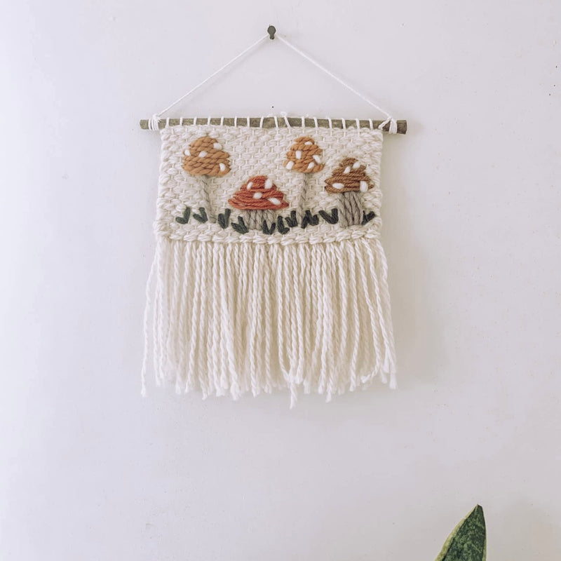 Mushroom Woven Wall Hanging