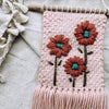 Embroidered Flower Wall Hanging