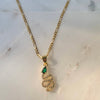 For Your Love Emerald Snake Chain