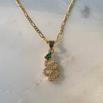 For Your Love Emerald Snake Chain