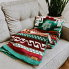 Andean Alpaca Wool Blanket in Lagoon