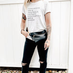 Faux Black Leather and Cheetah Fanny Pack