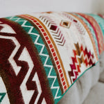Andean Alpaca Wool Blanket in Lagoon