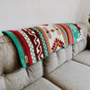 Andean Alpaca Wool Blanket in Lagoon
