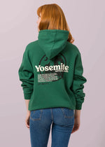 Yosemite Puff Print Hoodie in Green